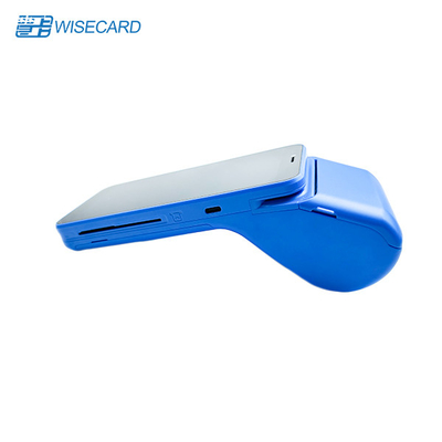 Écran tactile 3g Terminal Android Pos Processeur quad-core Liseur à bande magnétique