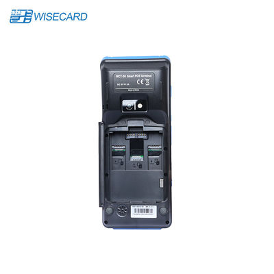 Terminal portatif mobile tenu dans la main de position de lecteur de NFC avec l'imprimante Fingerprint Barcode Scanner